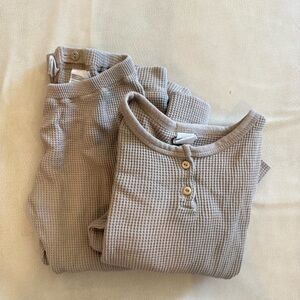 H&M neutral shirt and pant set